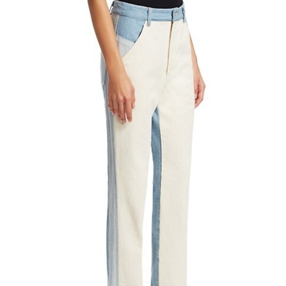 SEA New York Colorblock Straight Leg Jeans